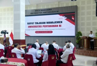 Universitas Pertahanan RI Melaksanakan Rapat Tinjauan Manajemen  (RTM) Universitas Pertahanan RI